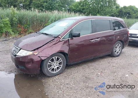2013 Honda Odyssey Ex-L z USA, uszkodzony, nr VIN 5FNRL5H65DB088927